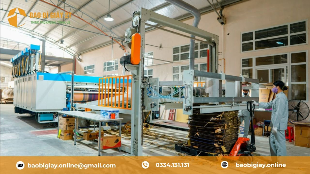 Quy trình sản xuất thùng carton 7 lớp
