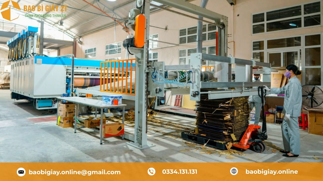 Quy trình sản xuất bao bì giấy Kraft