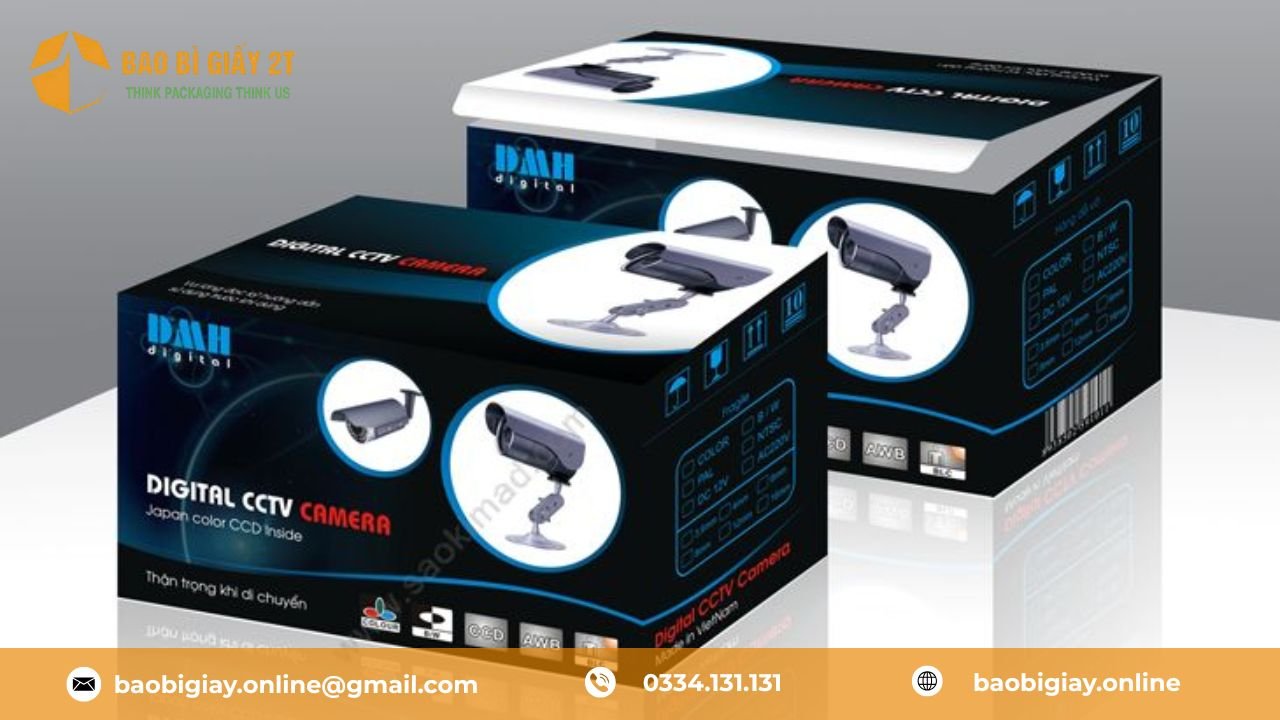 Thùng carton màu đựng đồ điện tử