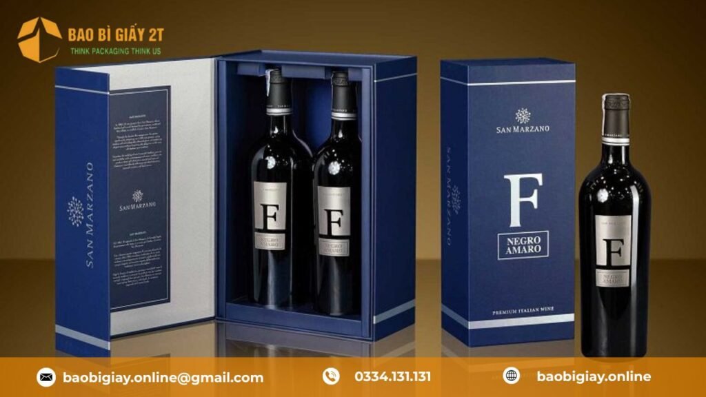 Hộp carton đựng rượu đẹp