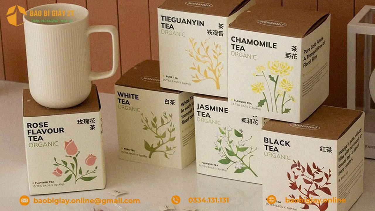 Mẫu in bao bì giấy thực tế tại Bao Bì Giấy 2T