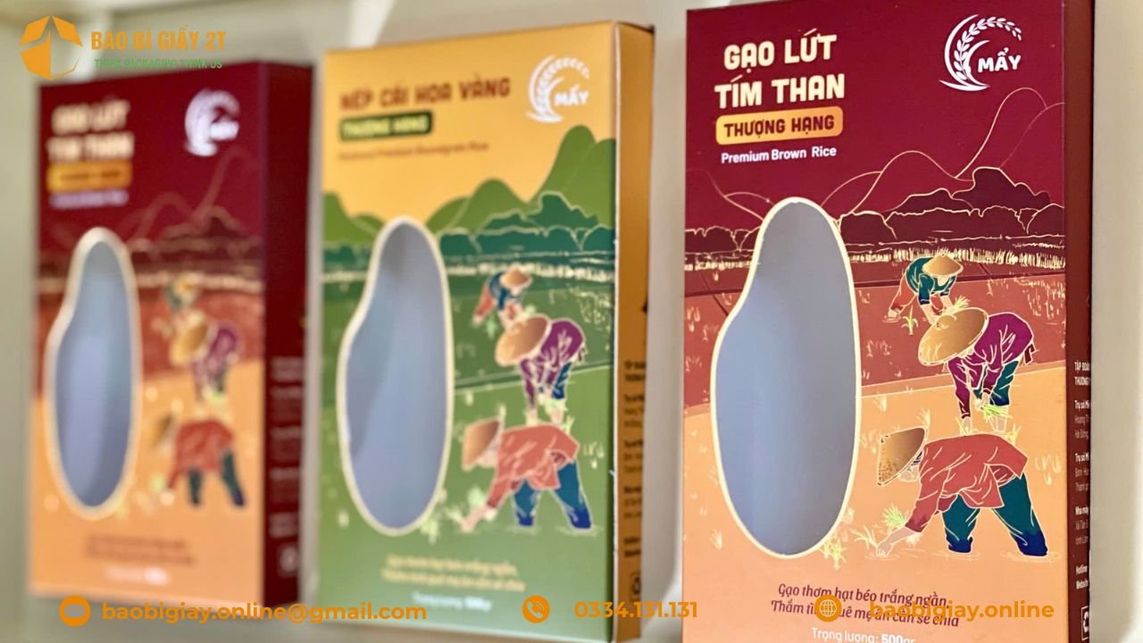 Mẫu in bao bì giấy thực tế tại Bao Bì Giấy 2T