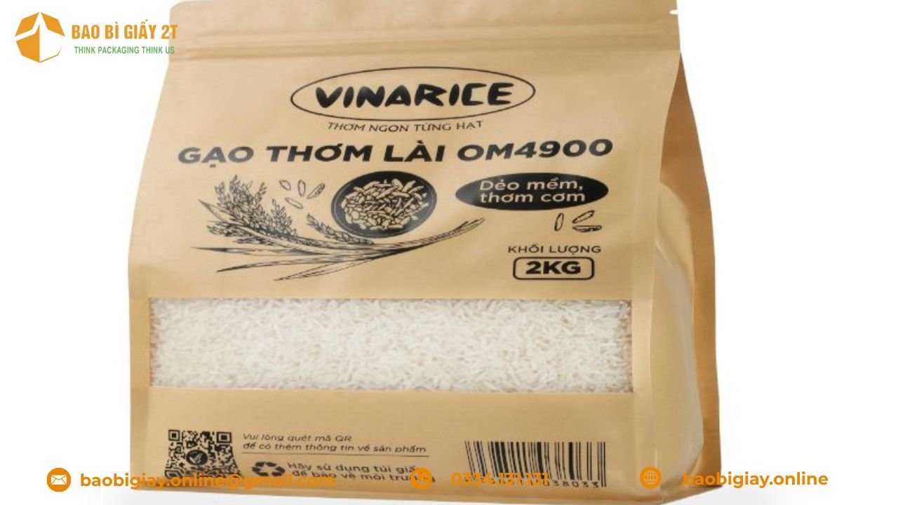 Vì sao nên sử dụng bao bì giấy đựng gạo