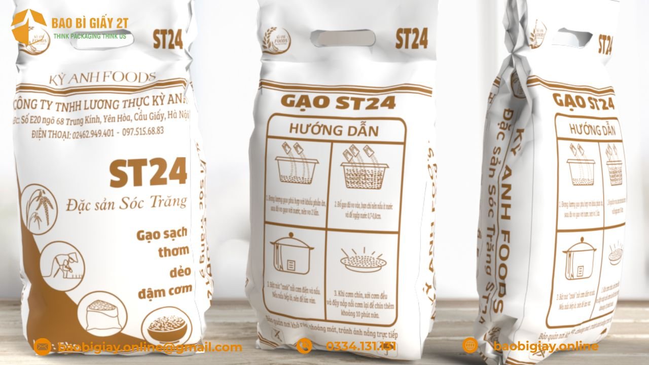 TOP 10 mẫu bao bì giấy gạo