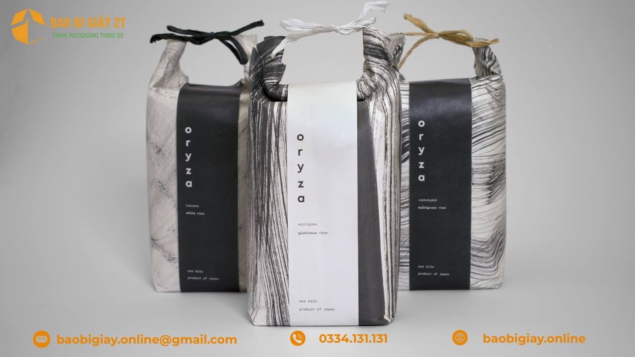 TOP 10 mẫu bao bì giấy gạo