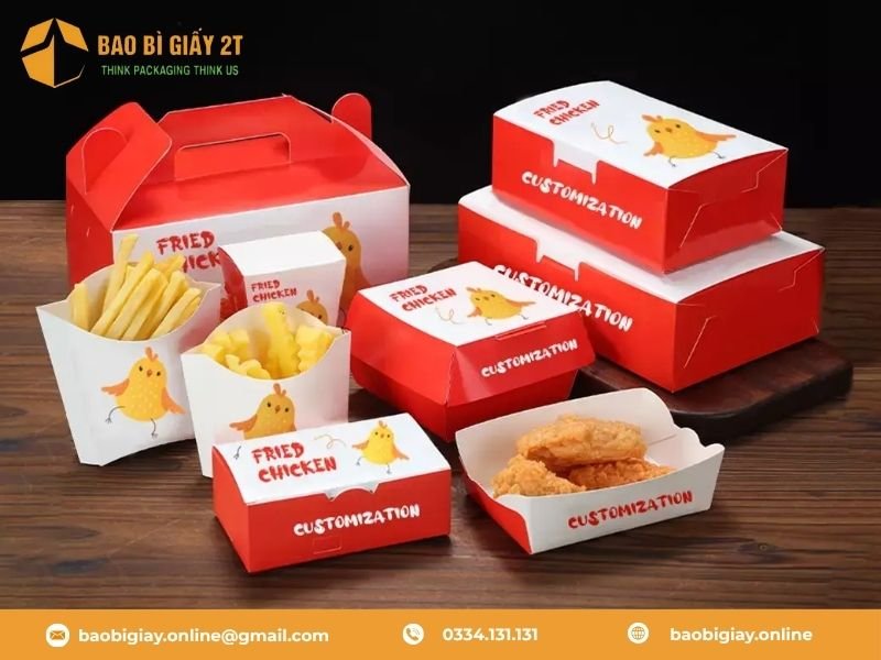 TOP 15 mẫu bao bì đựng gà rán đẹp