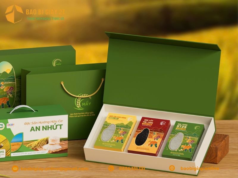 mẫu bao bì giấy gia công thực tế