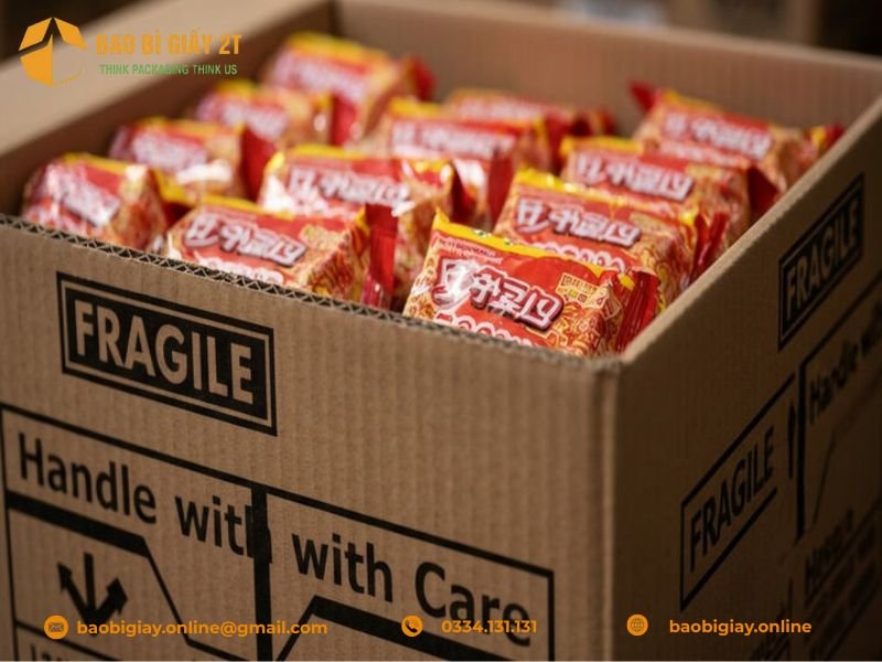 Top mẫu bao bì, thùng carton cỡ lớn sản xuất theo yêu cầu