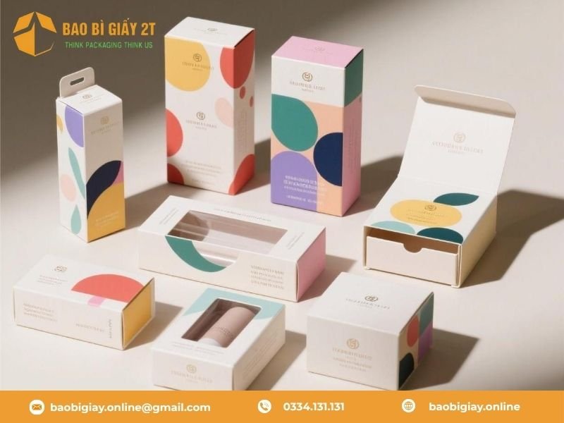 15 mẫu bao bì hộp giấy có thiết kế đẹp, chất lượng
