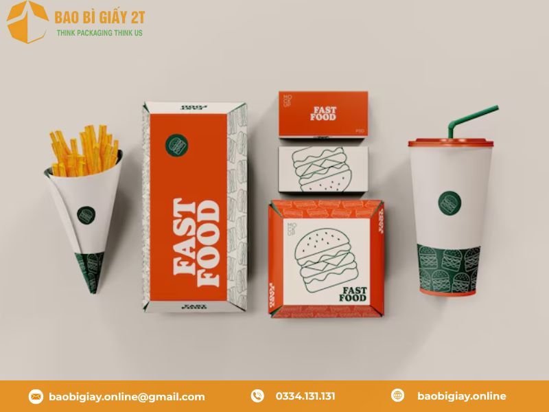 TOP 15 mẫu bao bì giấy đựng thức ăn nhanh ẤN TƯỢNG năm 2025