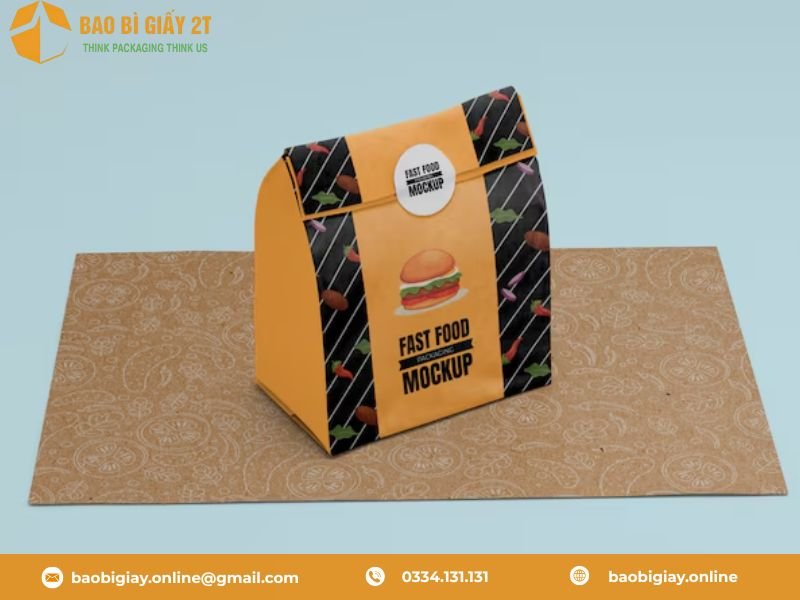 TOP 15 mẫu bao bì giấy đựng thức ăn nhanh đẹp