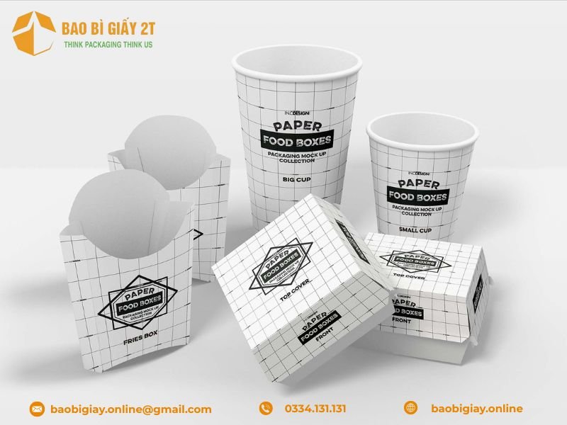 Tiêu chí chọn bao bì giấy đựng thức ăn nhanh