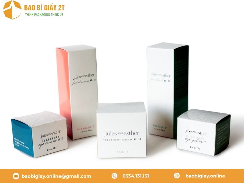 Tiêu chí chọn bao bì giấy đựng mỹ phẩm