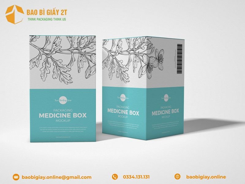 TOP 7 mẫu bao bì giấy đựng thuốc đẹp