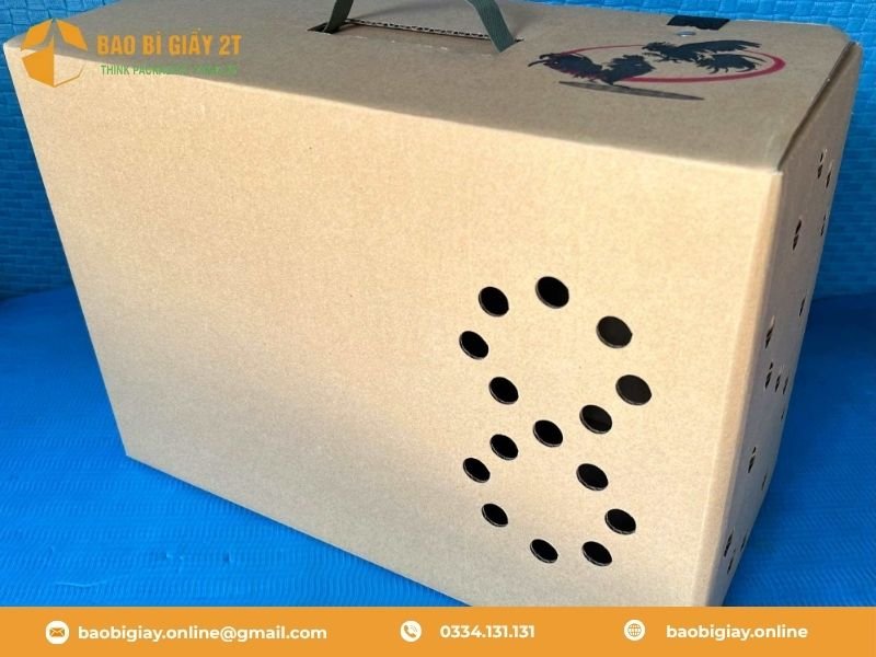 Quy trình sản xuất thùng carton đựng gà đá