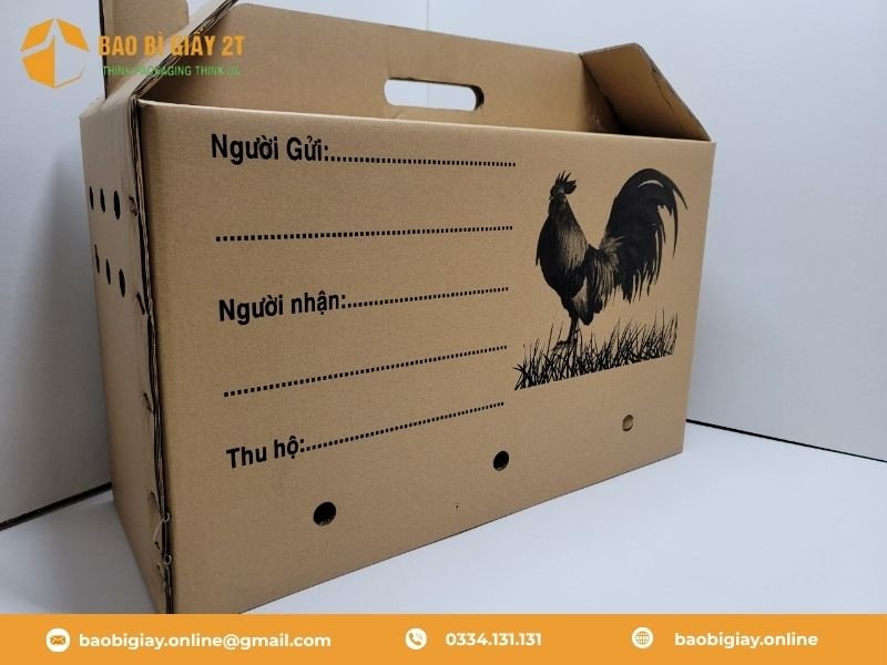 Quy trình sản xuất thùng carton đựng gà đá