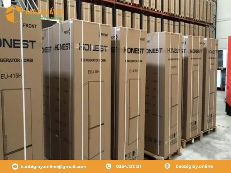 Giá thùng carton đựng tủ lạnh