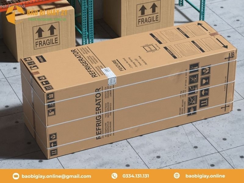 Lưu ý khi sản xuất thùng carton đựng tủ lạnh