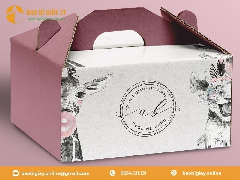 Top những mẫu in hộp bánh kem đẹp