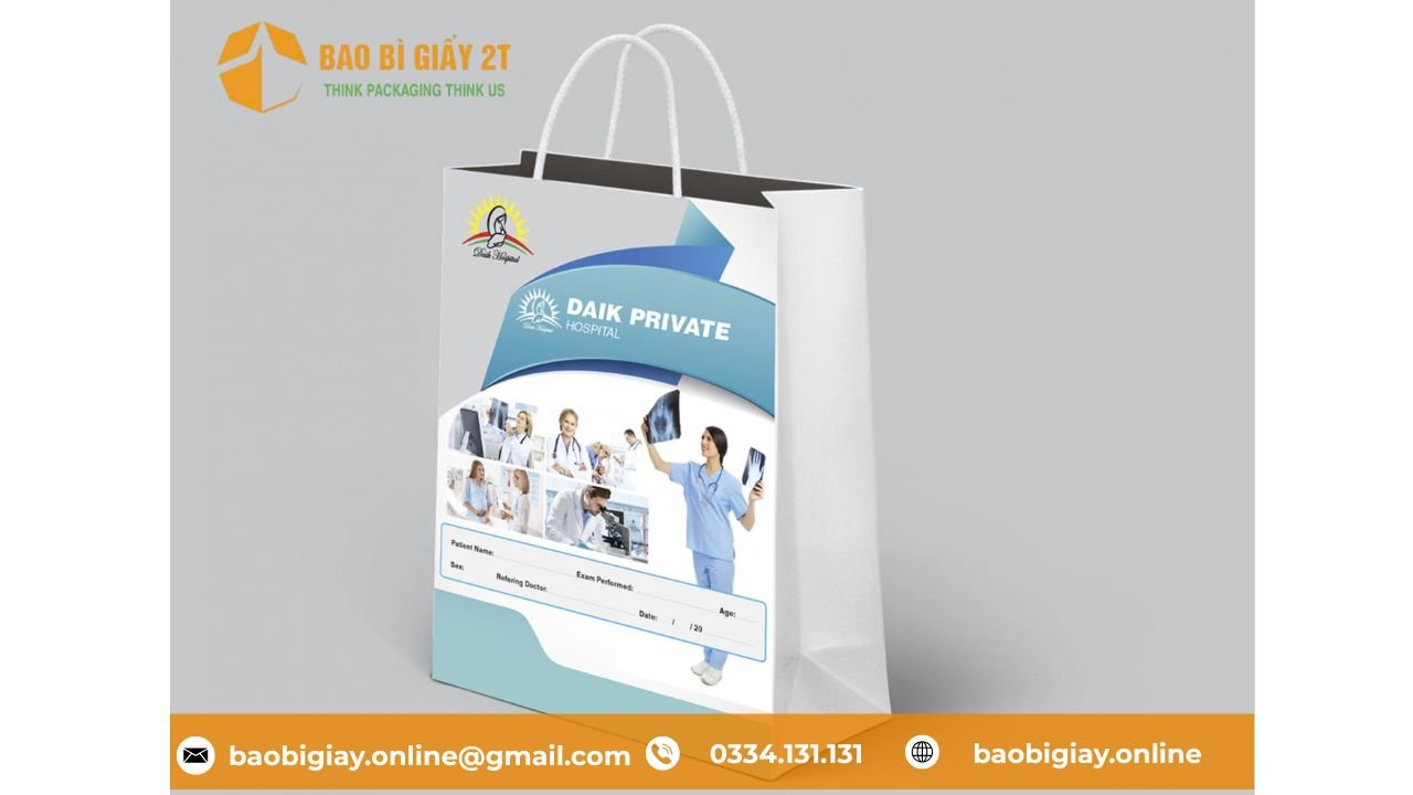 Túi giấy đưng thuốc tại các nhà thuốc, bênh viện