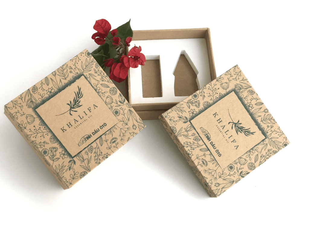Mẫu hộp cứng giấy Kraf đẹp