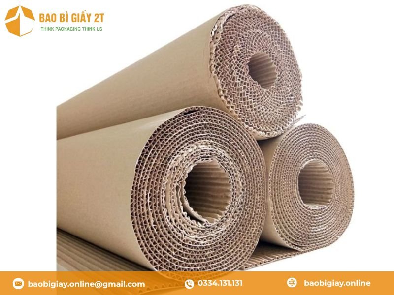 Giấy carton 2 lớp sử dụng kê hàng, sản phẩm