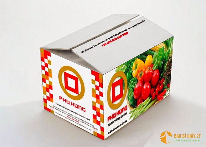 Thùng carton in offset đựng hoa quả