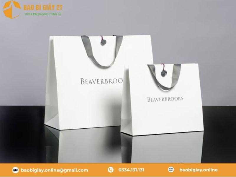 Túi giấy có quai xách đang được khá nhiều thương hiệu thời trang ưu tiên sử dụng vừa tạo sự thuận tiện vừa thu hút được khách hàng.