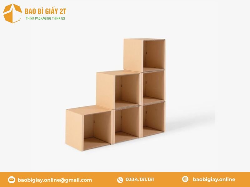 Giá, kệ để đồ được tái chế từ thùng carton cũ