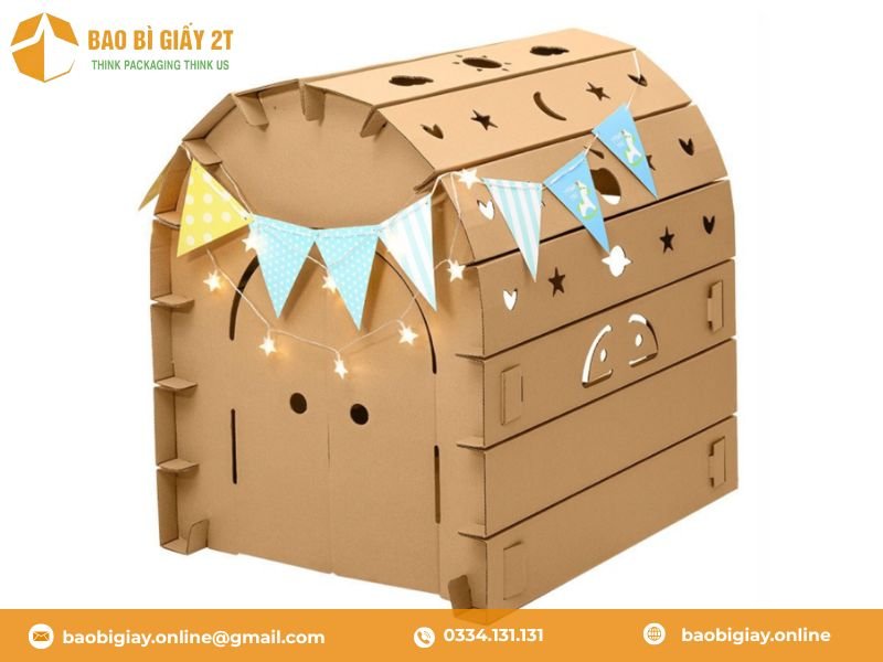 Nhà carton cho bé yêu 