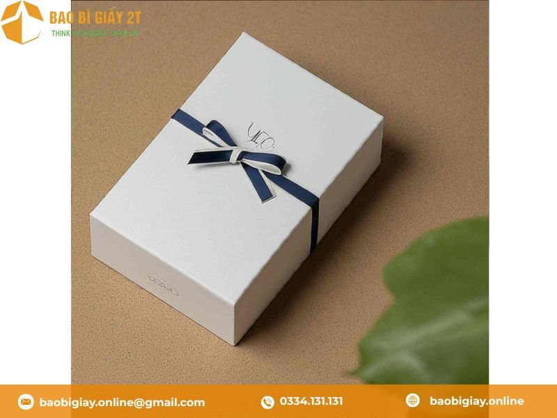 Hộp carton đựng túi xách với thiết kế đơn giản, mà ấn tượng