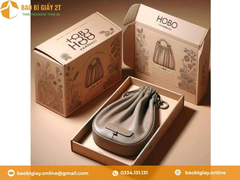 Hộp carton sóng e đựng túi xách vừa chắc chắn, bền đẹp mà giá thành phải chăng