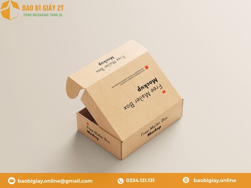 Hộp carton nắp cài