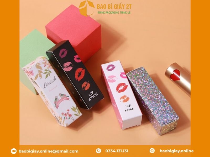 Hộp giấy đựng son 