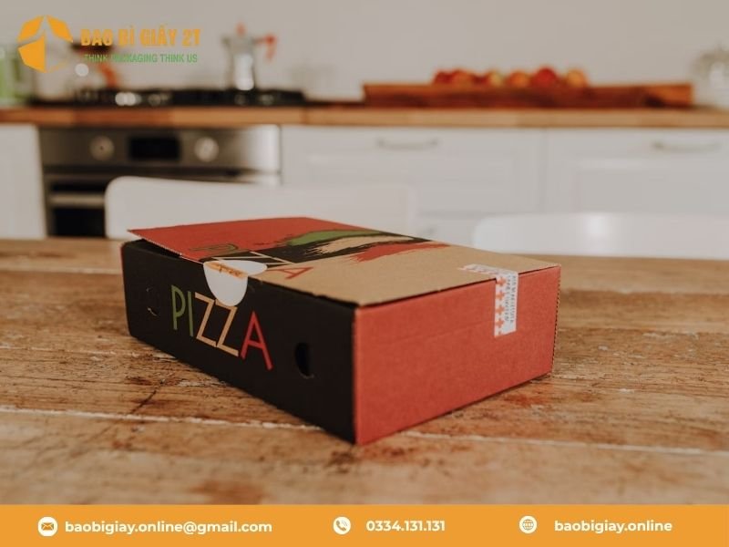Một số mẫu hộp bánh pizza đẹp mắt