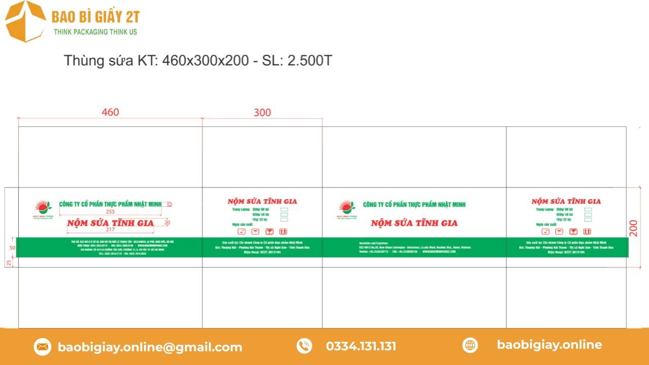 Thiết kế bản in thùng carton cho khách