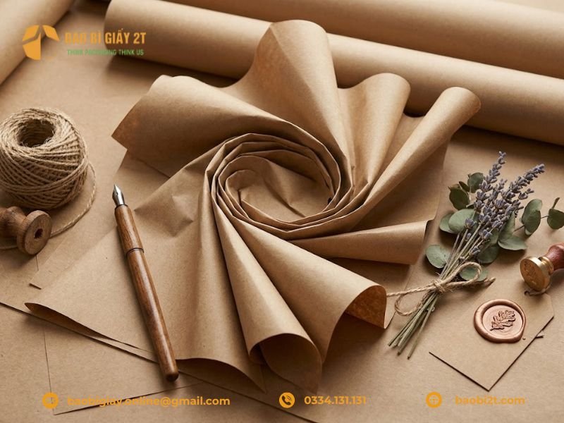 Giấy Kraft là gì? Tại sao bao bì giấy Kraft lại được ưa chuộng