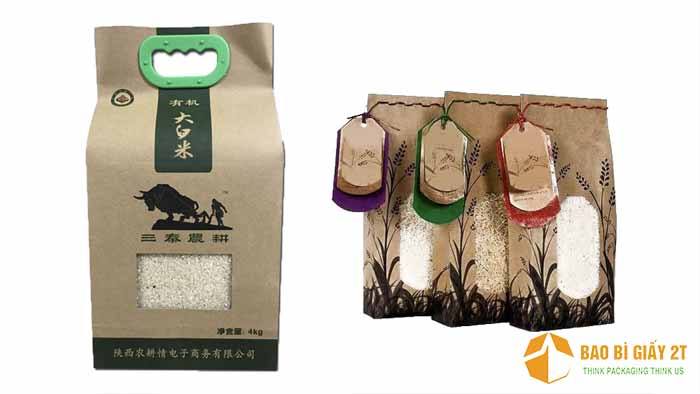 Túi giấy đựng gạo xuất khẩu
