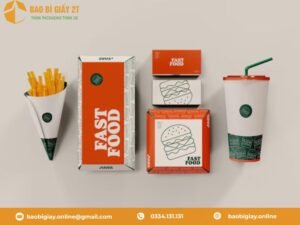 TOP 15 mẫu bao bì giấy đựng thức ăn nhanh ẤN TƯỢNG năm 2025