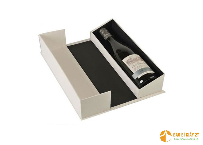 Hộp đựng rượu là ứng dụng phổ biến của hộp carton cứng với thiết kế độc đáo, lịch sự và chắc chắn.