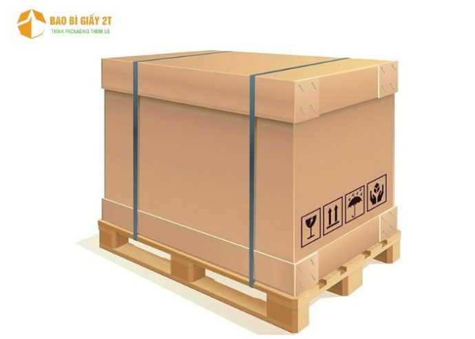 palet thùng carton tại kho Bao bì 2T ở Hà nội