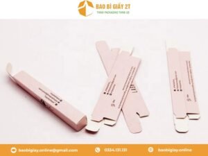 Hộp giấy đựng son được làm từ chất liệu giấy duplex